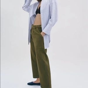 Zara pin stripped poplin shirt